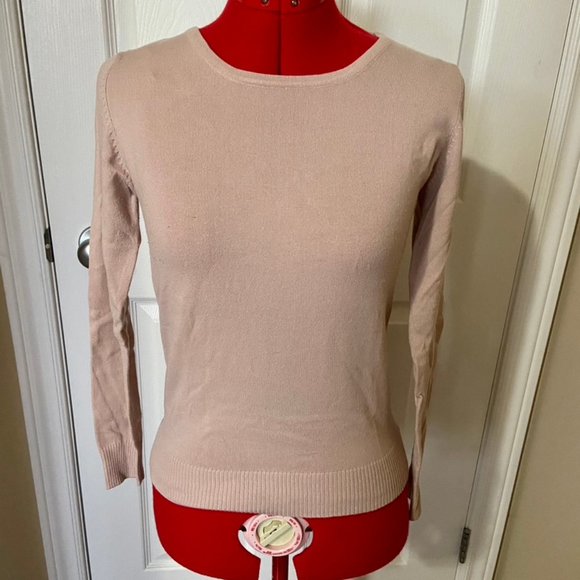 Vintage Repro LOT Qty3 Mak long sleeve sweaters: teal, dusty rose, ochre size L - Picture 8 of 10